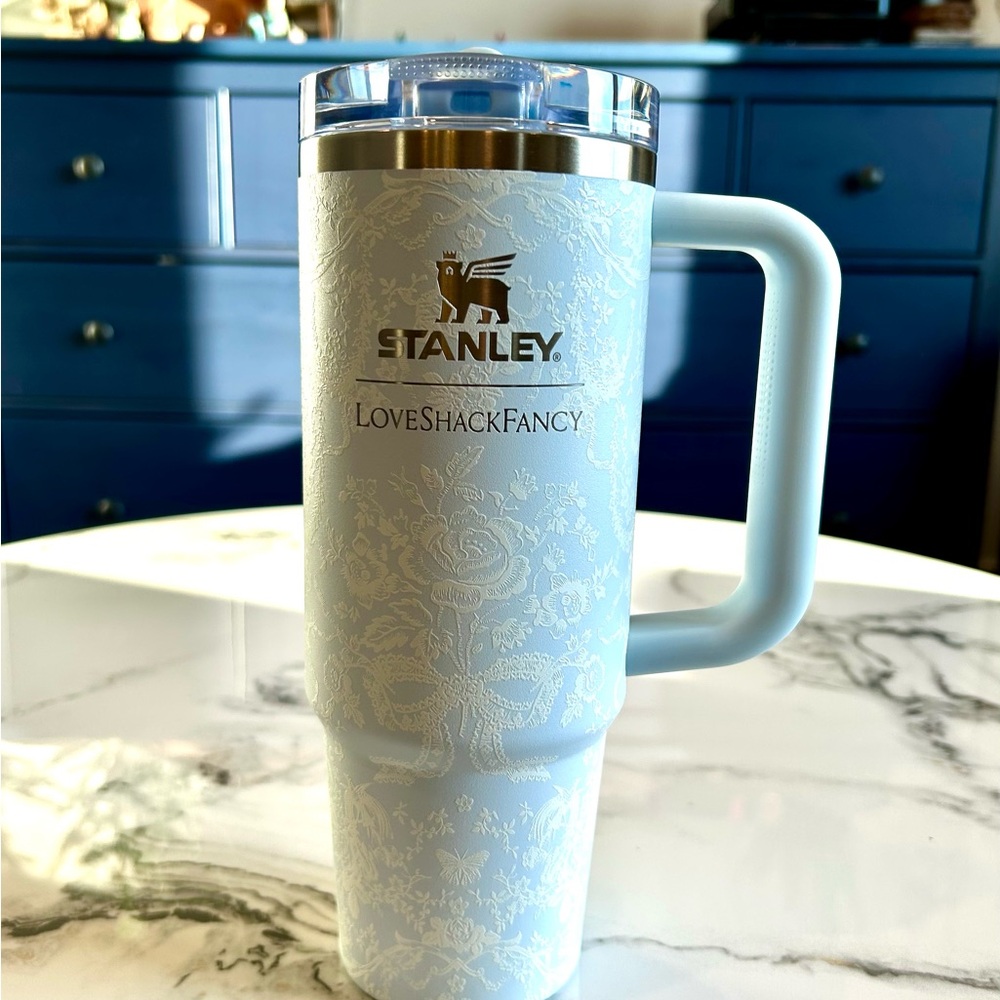 Stanley X LoveShackFancy 30oz Toscana Toile Alpine Blue LIMITED EDITION Flip Top